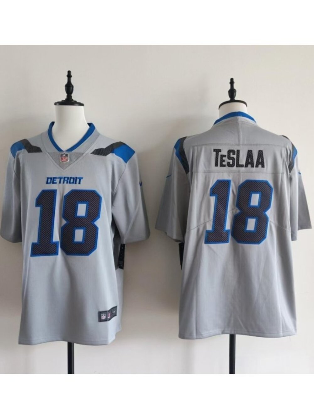 Isaac TeSlaa Silver Jersey Vapor Stitched